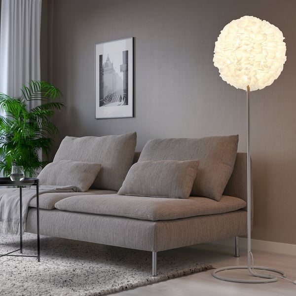 VINDKAST floor lamp, white, 38 cm