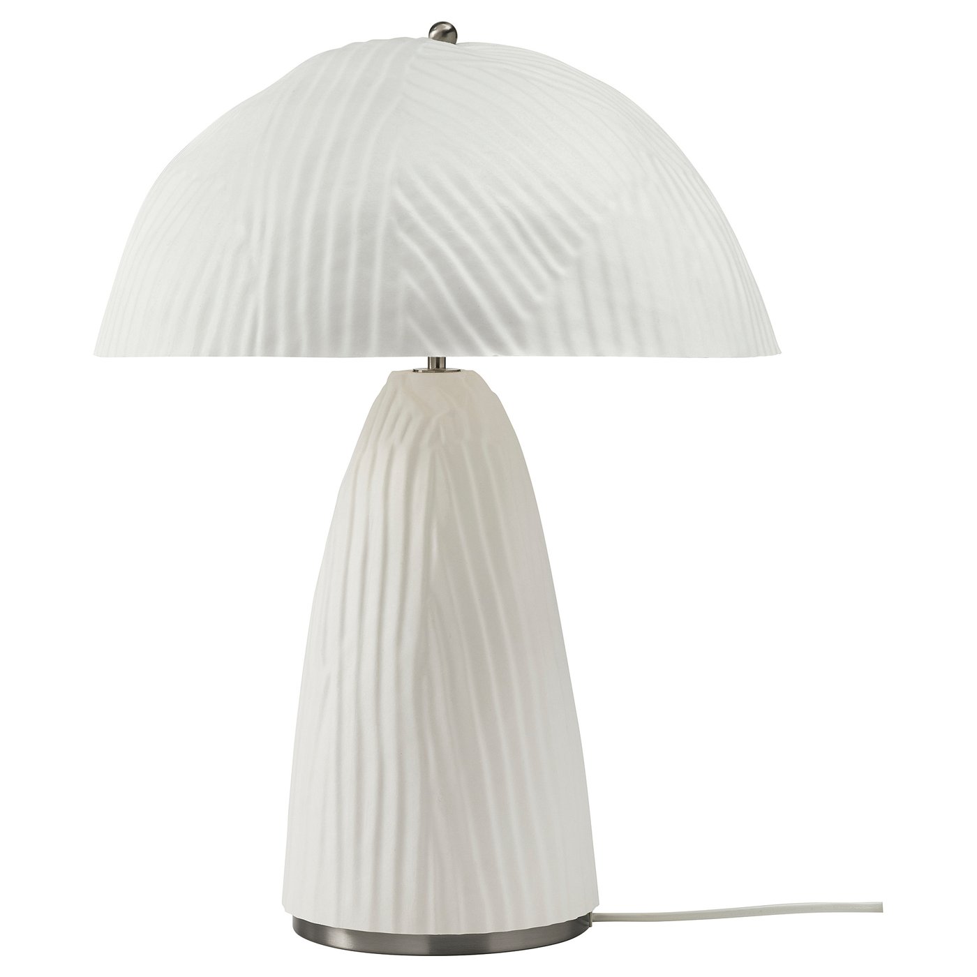 VINDKRAFT table lamp, white moulded paper pulp, 46 cm