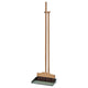 VINDSIKT dustpan/broom, bamboo/grey-green