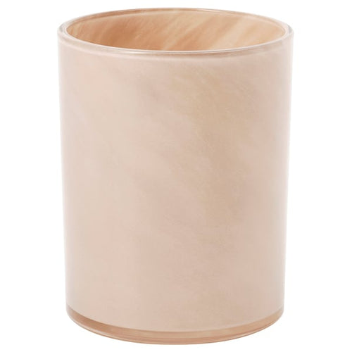 VINDSTILLA candle holder, beige, 15 cm