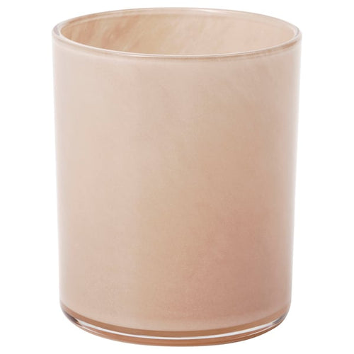 VINDSTILLA candle holder, beige, 11 cm