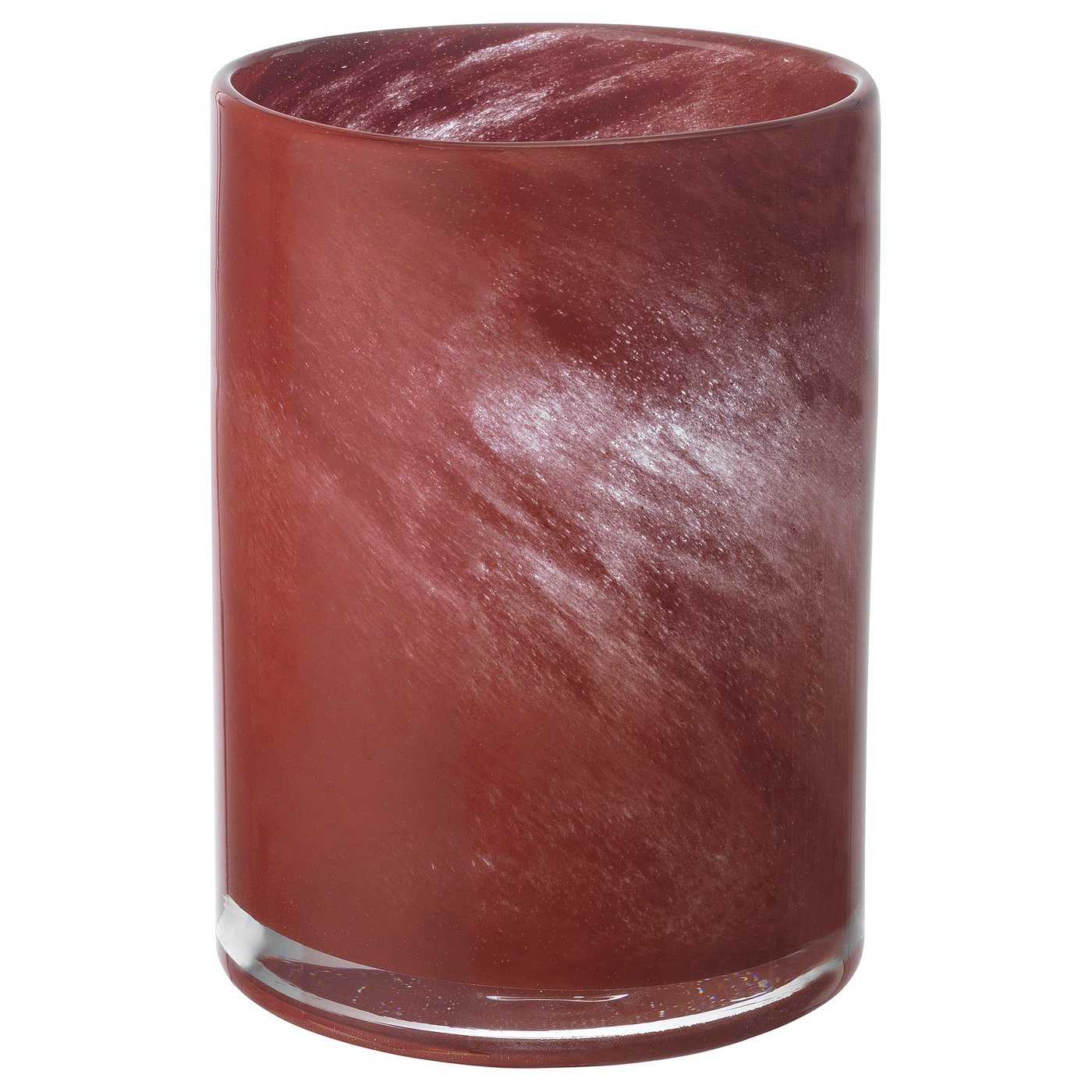 VINDSTILLA candle holder, red, 12 cm