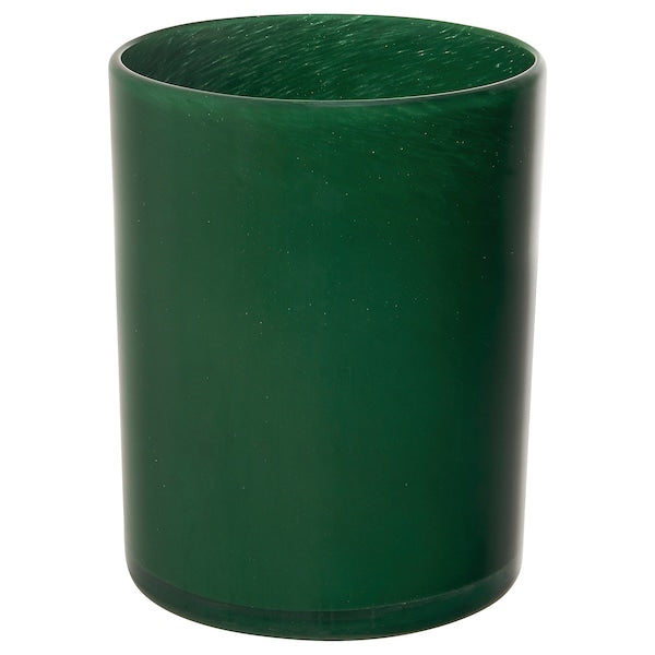 VINDSTILLA - Candle holder, dark green, 15 cm