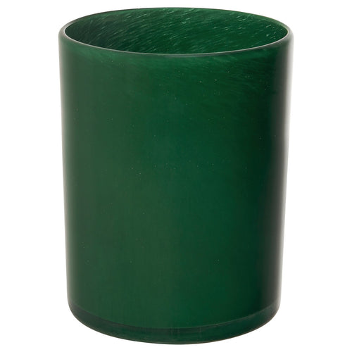 VINDSTILLA candle holder, dark green, 15 cm