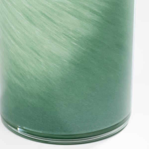 VINDSTILLA candle holder, green, 11 cm