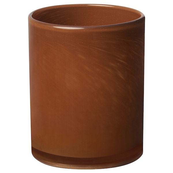 VINDSTILLA - Tealight holder, brown, 11 cm