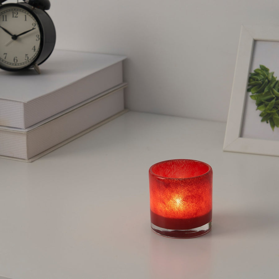 VINDSTILLA tealight holder, red, 7 cm