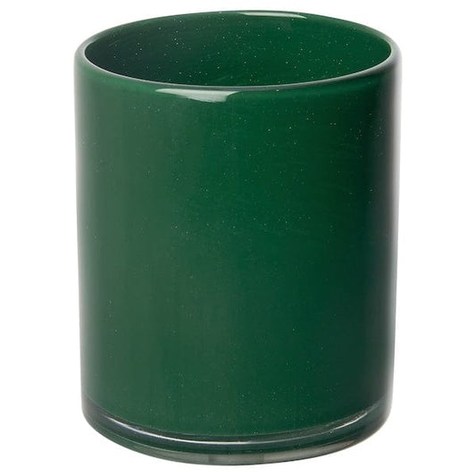 Ikea VINDSTILLA - Tealight holder, dark green, 11 cm