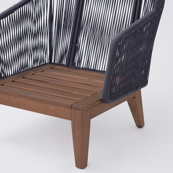 VINGSÖN - VINGSÖN Wing chair, in/outdoor, grey