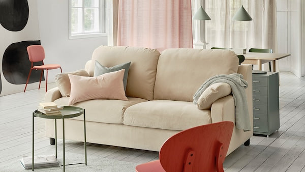 VINLIDEN 2 seater sofa - Hakebo beige ,