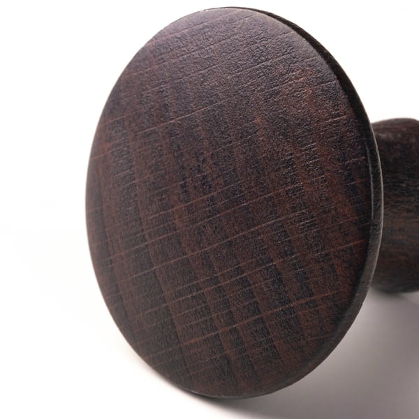 VINNÄSET knob, brown, 37 mm, 2 pack