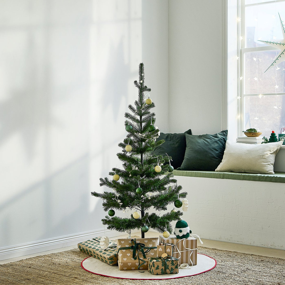 VINTERFINT artificial Christmas tree, in/outdoor green, 150 cm
