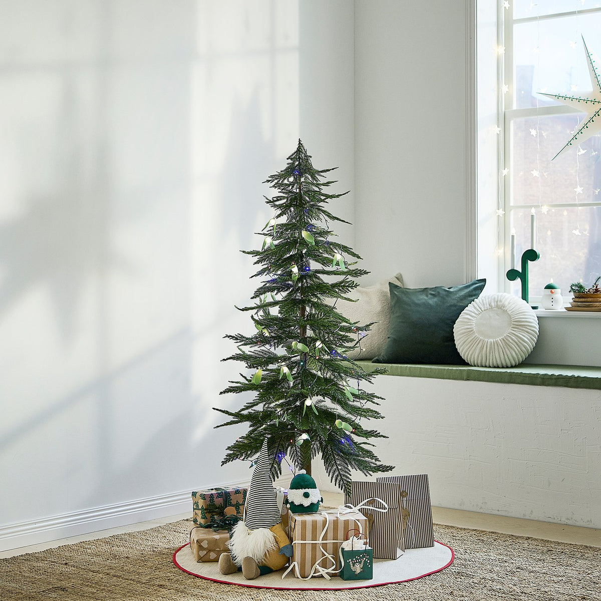 VINTERFINT artificial Christmas tree, in/outdoor green, 150 cm