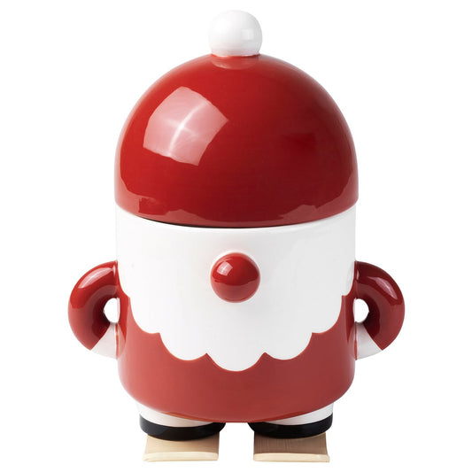 VINTERFINT jar with lid, Santa Claus red, 13 cm