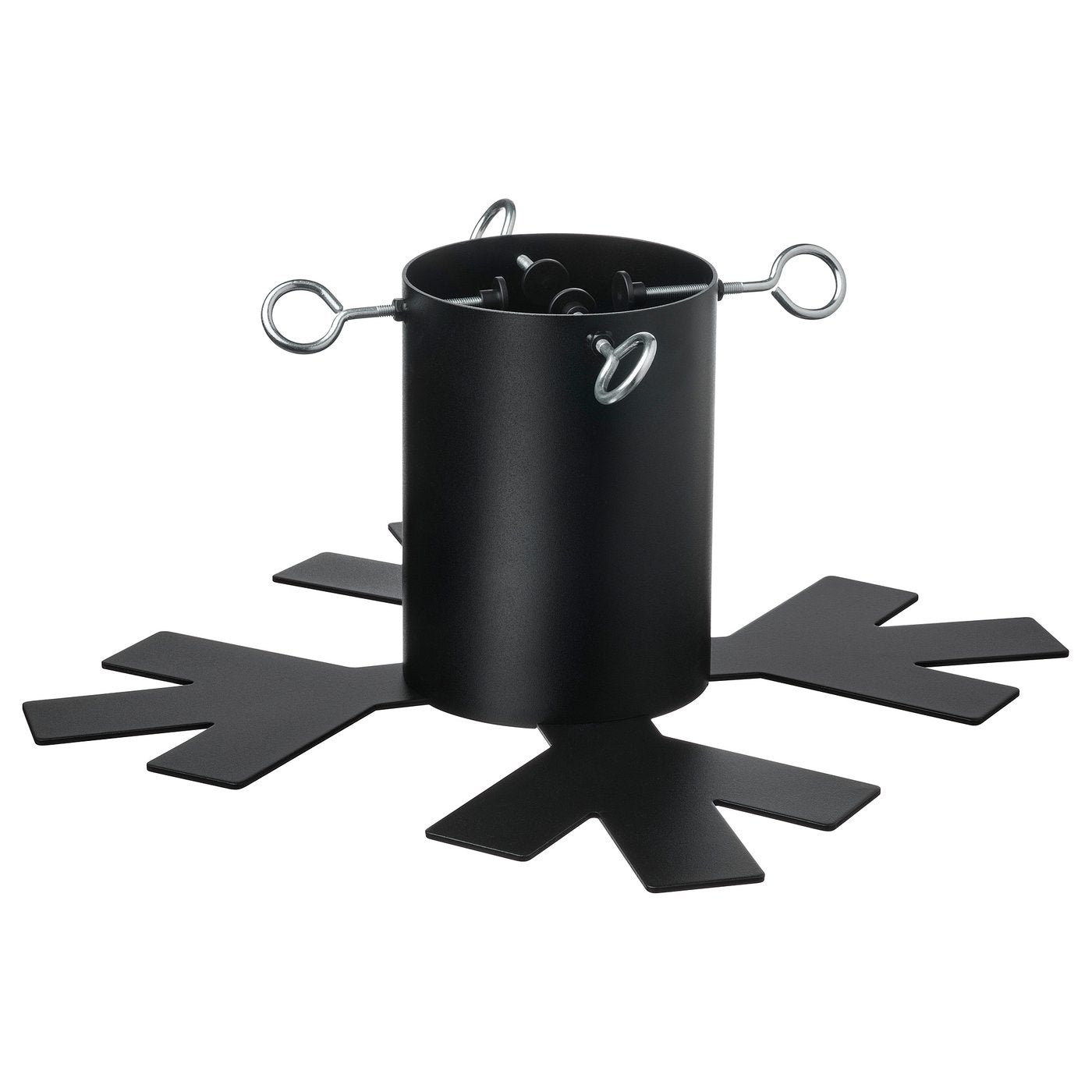 VINTERFINT Christmas tree stand, metal black, 38x38 cm