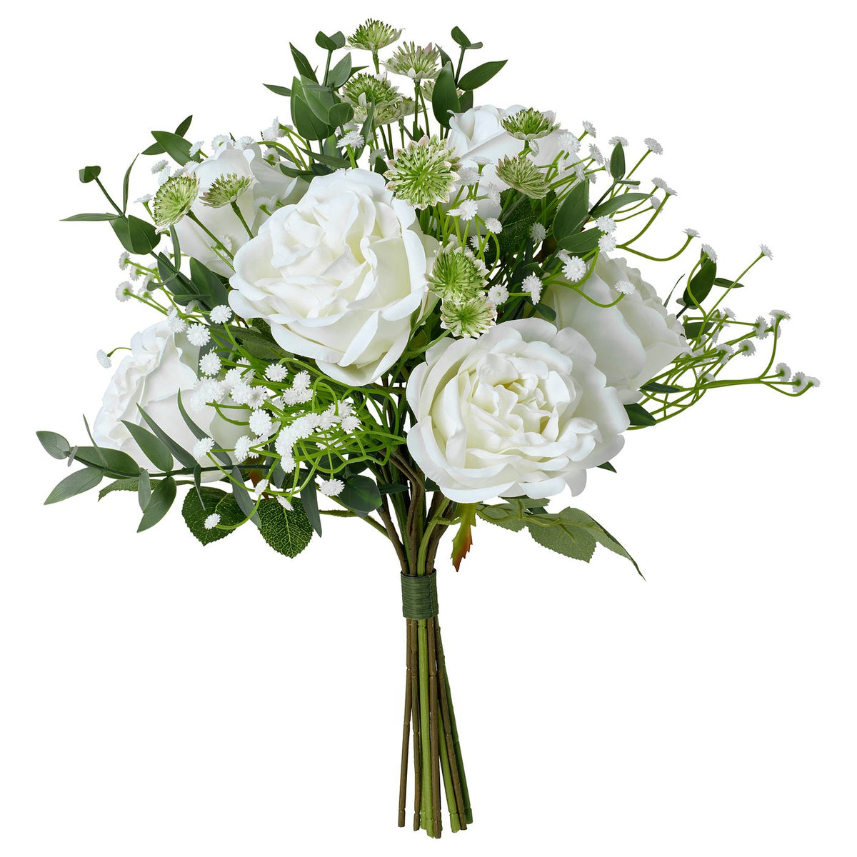 VINTERFINT artificial bouquet, in/outdoor/white, 50 cm