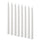 VINTERFINT unscented taper candle, white, 22 mm, 8 pack