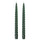 VINTERFINT unscented taper candle, spiral green, 22 mm, 2 pack