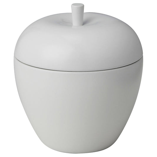 VINTERFINT scented candle in metal tin, apple-shaped/Vanilla white, 24 hr