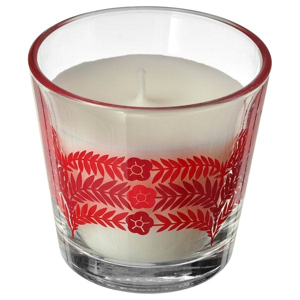 Ikea VINTERFINT - Scented candle in glass, Five spices of winter white, 20 hr