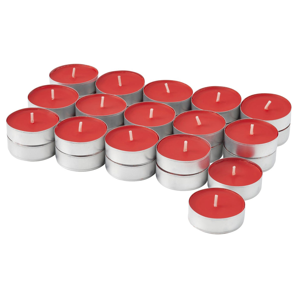 VINTERFINT scented tealight, Gingerbread cookies/red, 3.5 hr, 30 pack