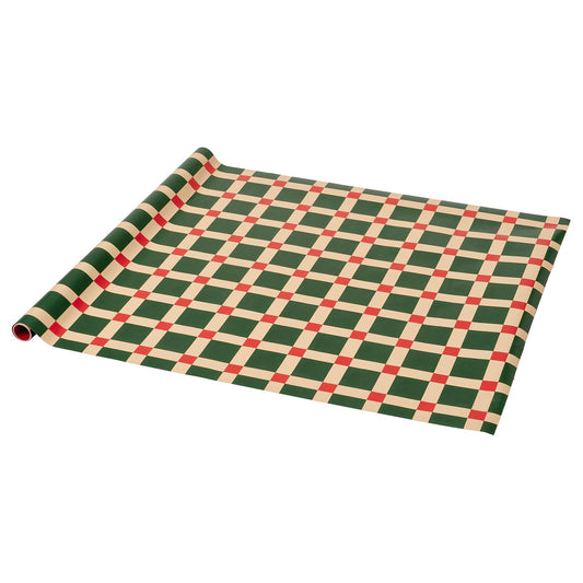 VINTERFINT gift wrap roll, double sided multicolour/red, 3 mx0.7 m cm