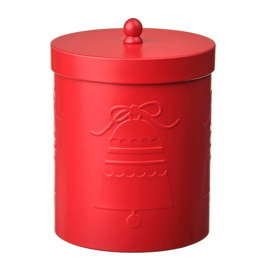 Ikea VINTERFINT - Tin with lid, dark red