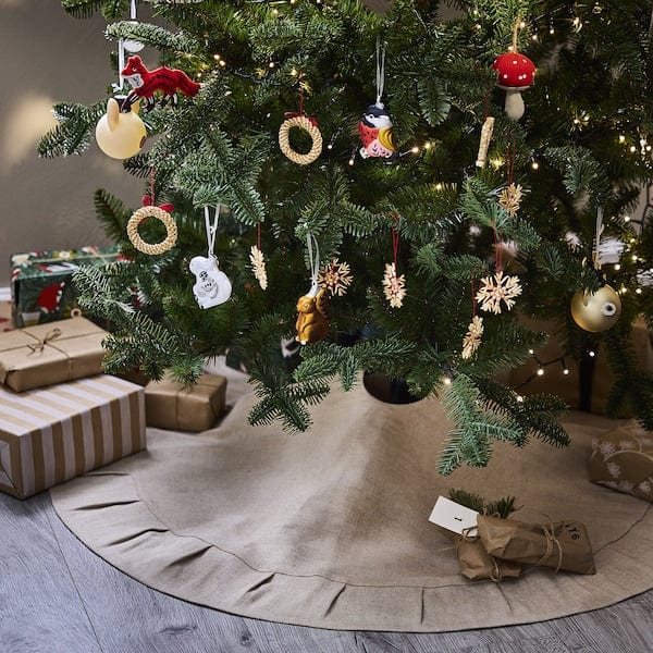 Ikea VINTERFINT - Christmas tree base cover, natural