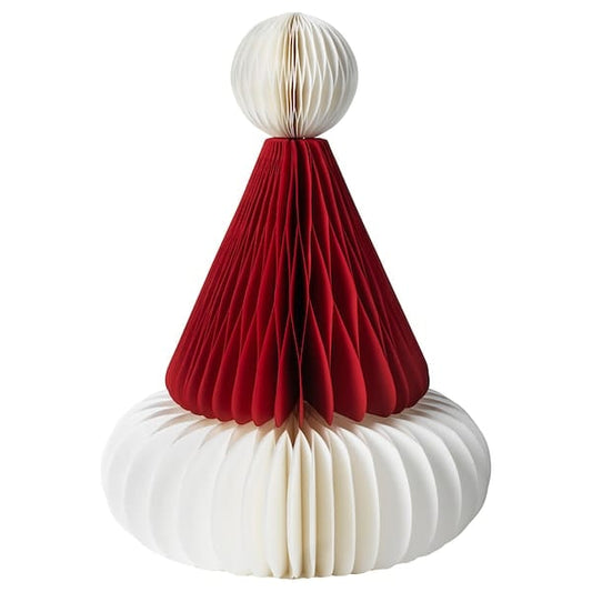 Ikea VINTERFINT - Decoration, Santa Claus hat red/white, 23 cm