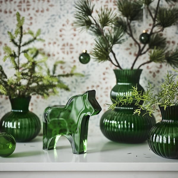 Ikea VINTERFINT - Decoration, horse, green