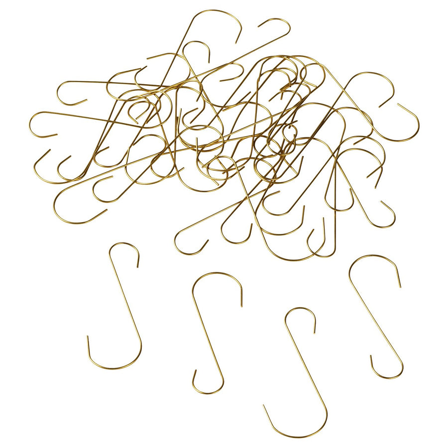 VINTERFINT decoration, hanger, metal gold-colour, 50 pack