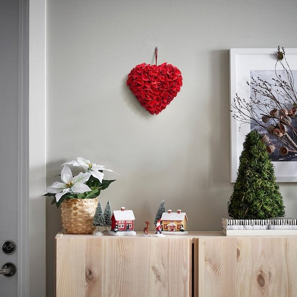 Ikea VINTERFINT - Hanging decoration, red