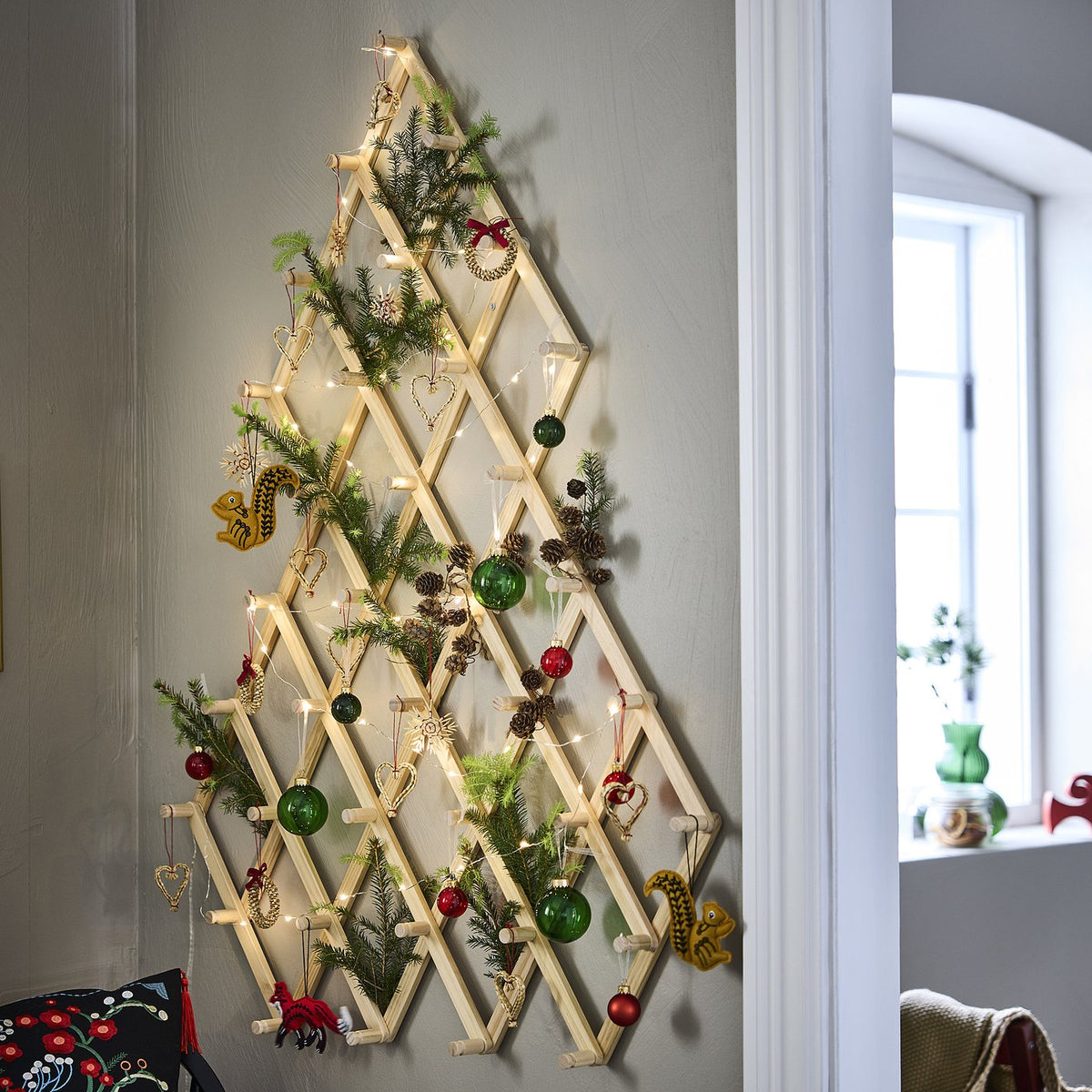 VINTERFINT wall decoration, pine
