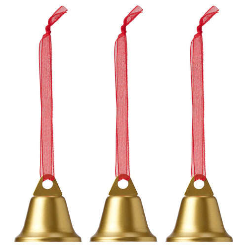 VINTERFINT tree ornament, bell-shaped gold-colour, 4 cm