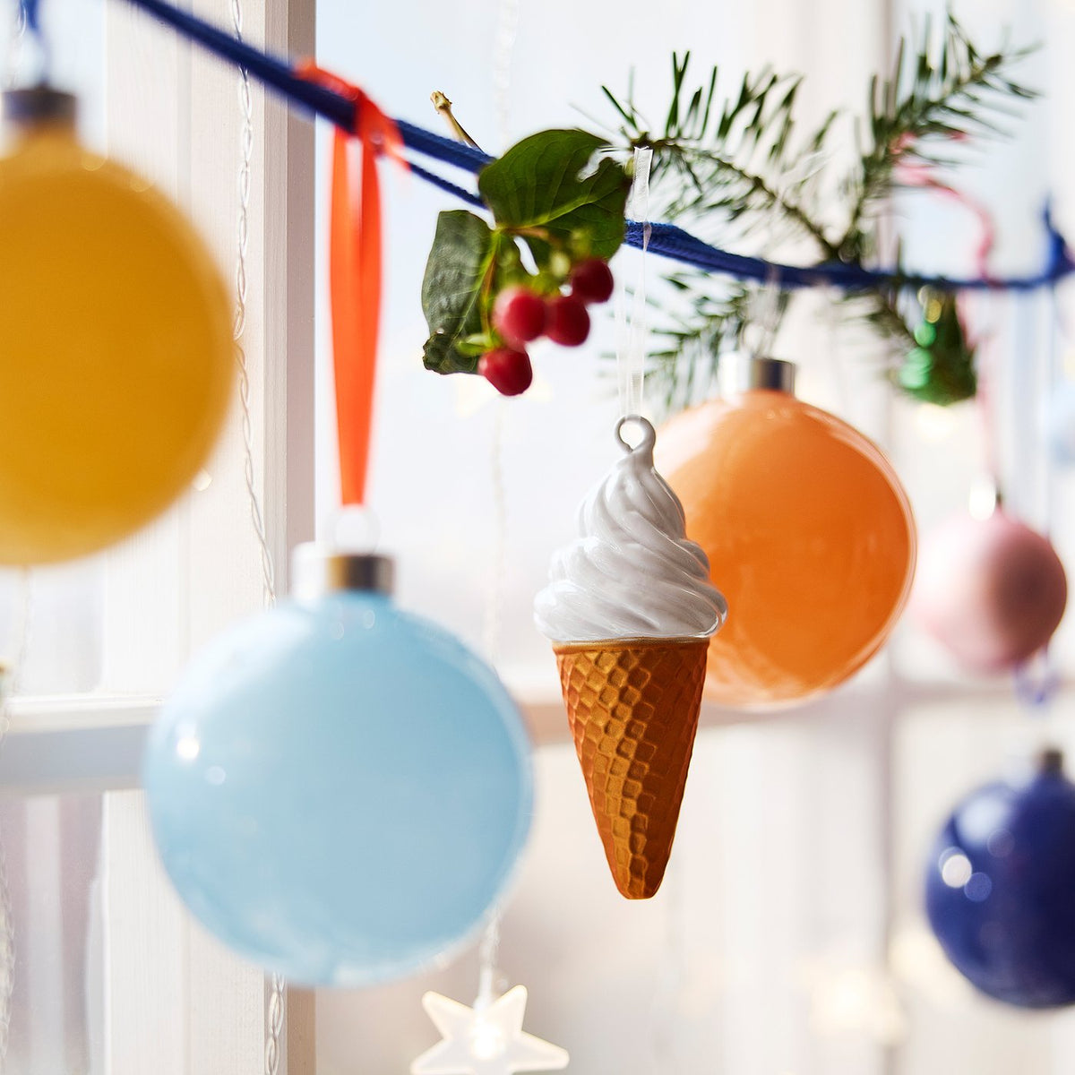 VINTERFINT tree ornament, ice cream, 11.5 cm