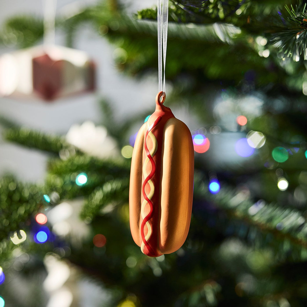VINTERFINT tree ornament, hot dog, 11 cm