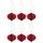 VINTERFINT tree ornament, bauble dark red, 5.8 cm, 6 pack