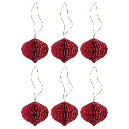 VINTERFINT tree ornament, bauble dark red, 5.8 cm