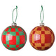 VINTERFINT tree ornament, bauble red/green, 15 cm, 2 pack