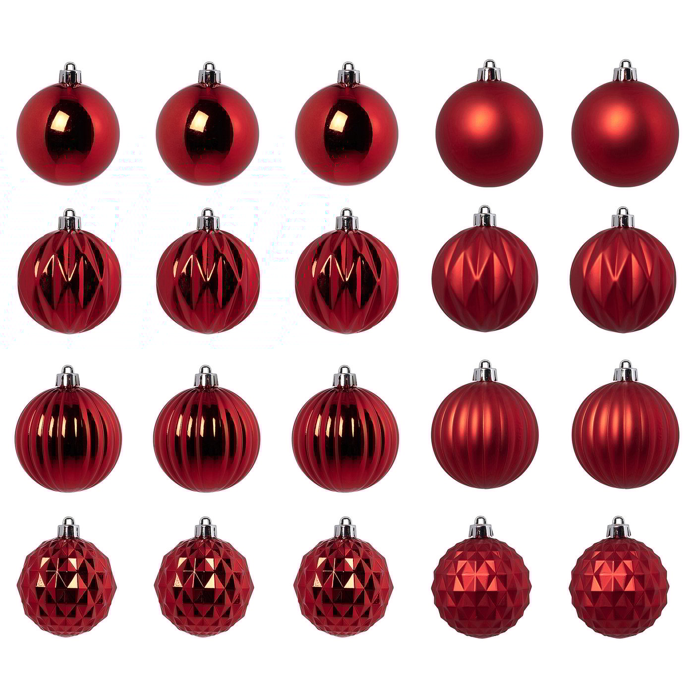 VINTERFINT tree ornament, bauble red, 7 cm