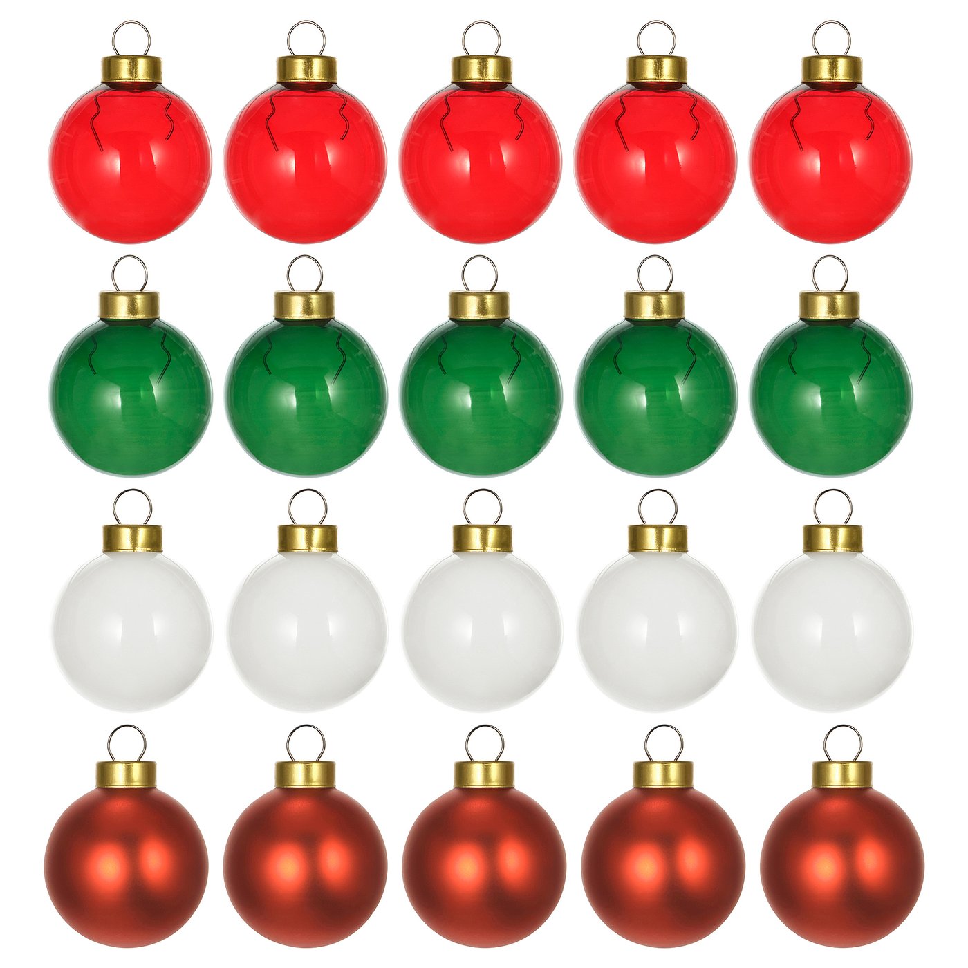 VINTERFINT tree ornament, bauble glass/mixed colours, 3.5 cm