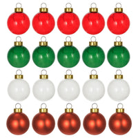 VINTERFINT tree ornament, bauble glass/mixed colours, 3.5 cm, 20 pieces