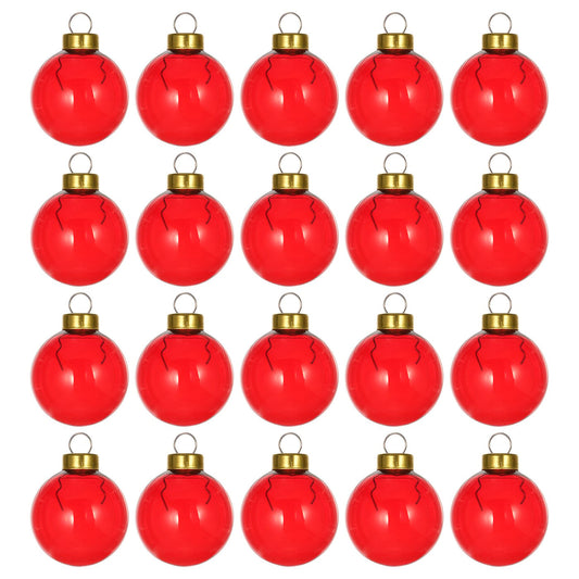 VINTERFINT tree ornament, bauble glass/red, 3.5 cm