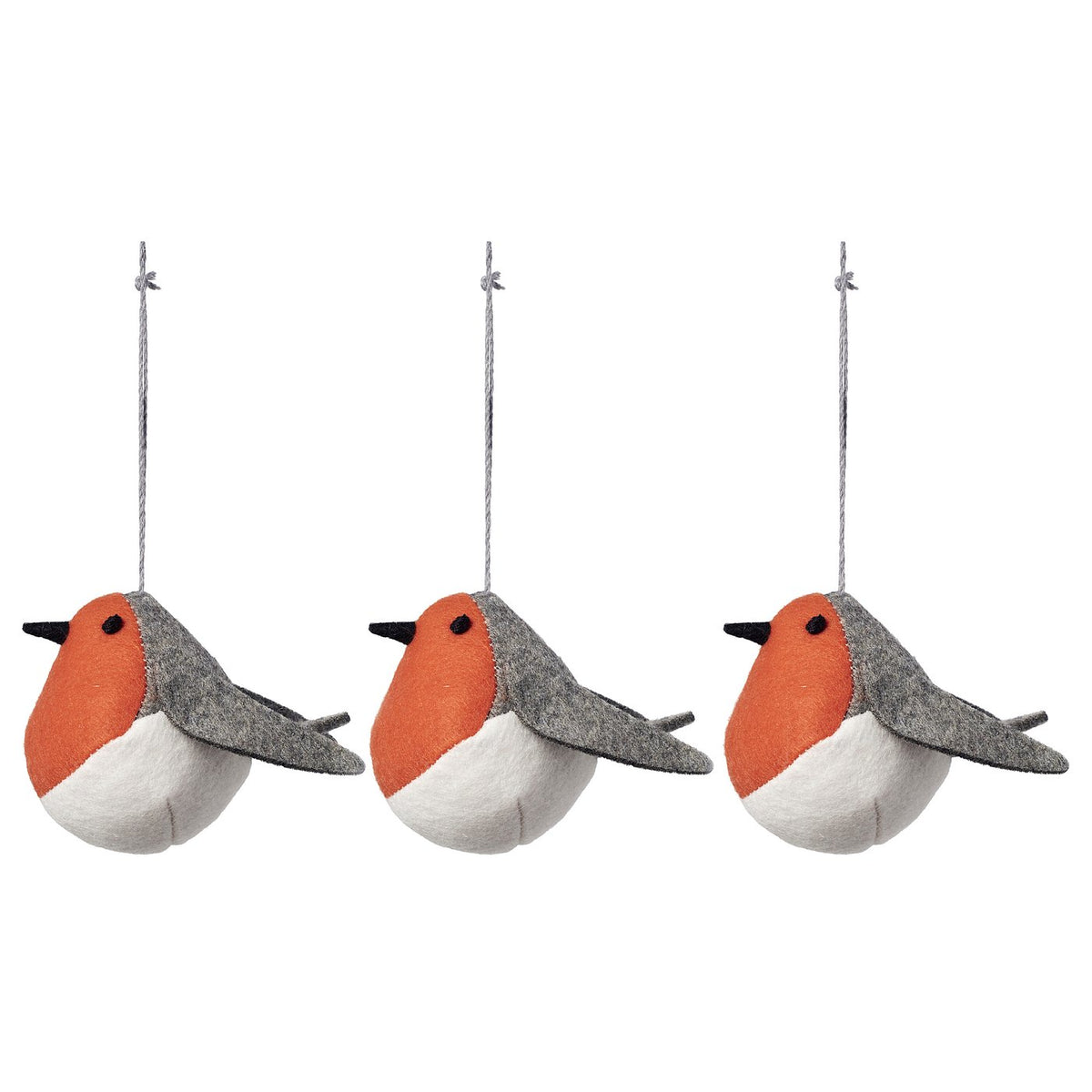 VINTERFINT tree ornament, bird multicolour, 3 pack