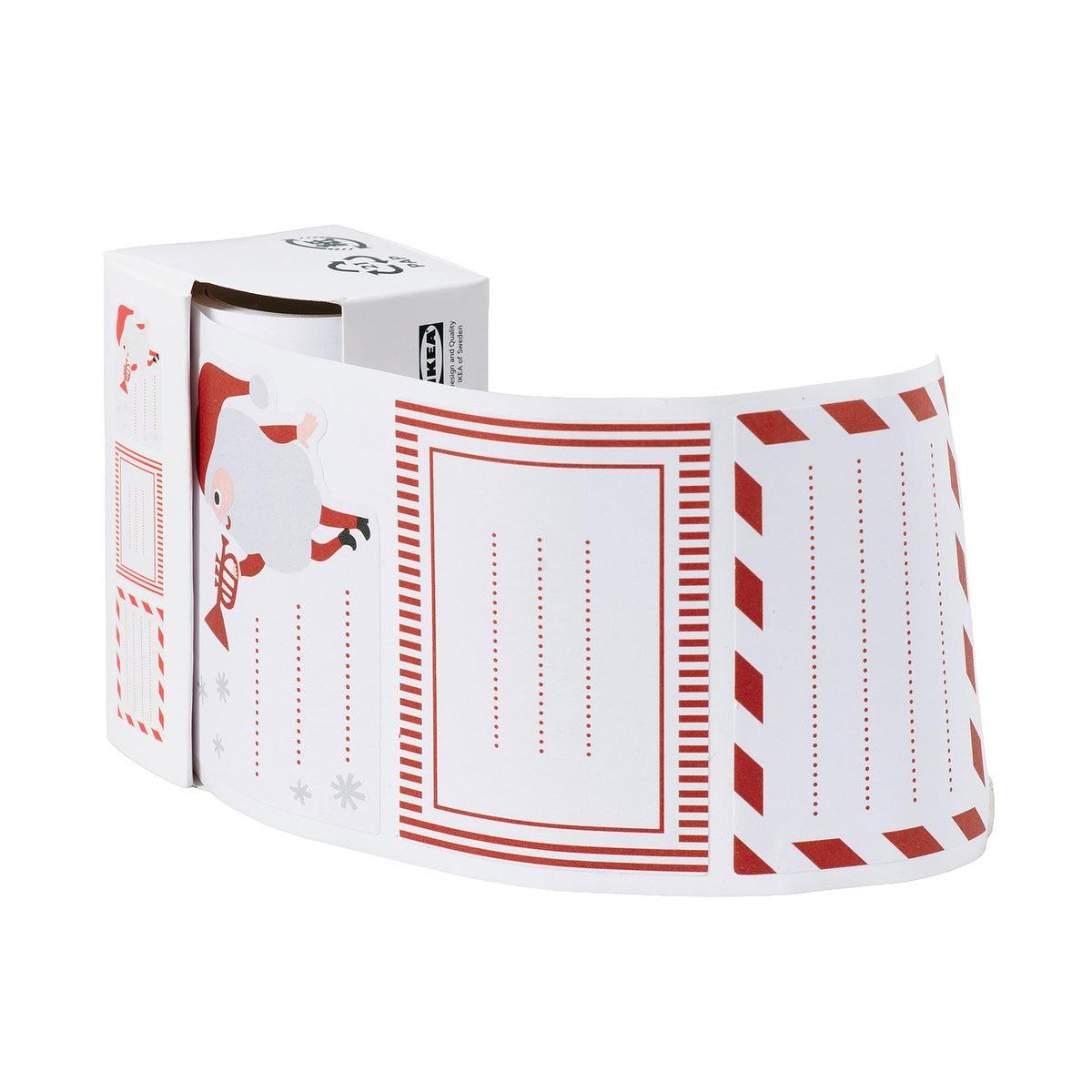 VINTERFINT stickers, white/red, 50 pack, 50 pack