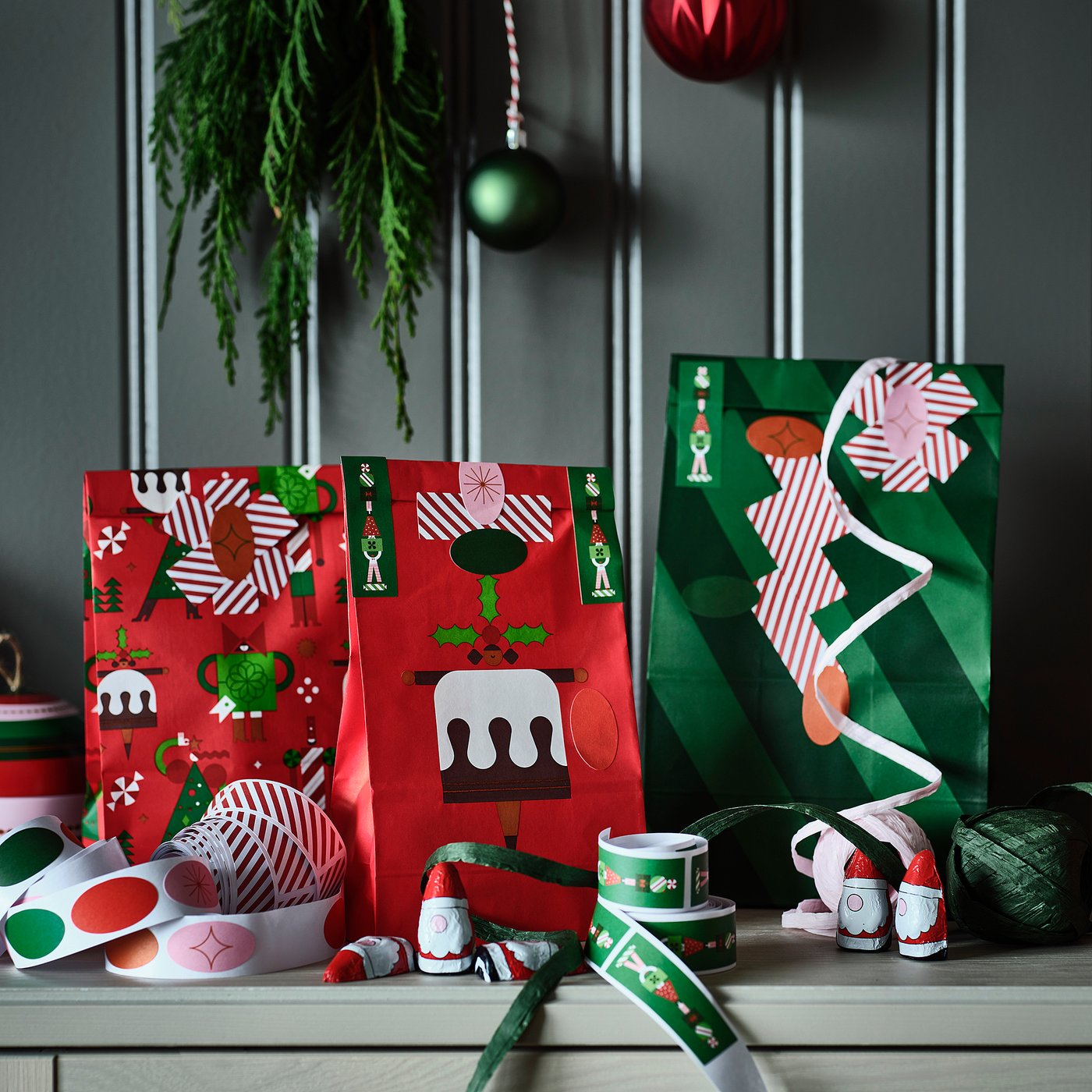 VINTERFINT stickers, christmas motifs