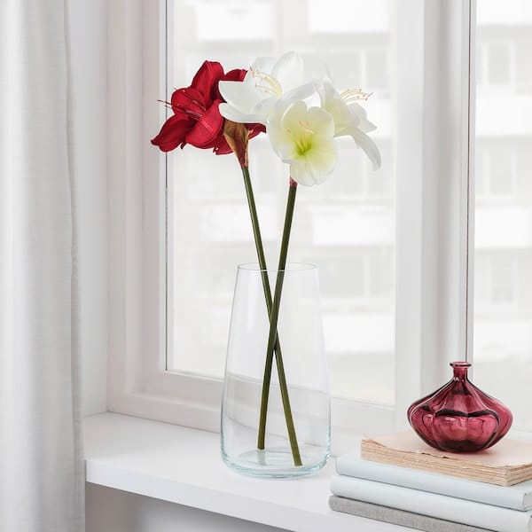 Ikea VINTERFINT - Artificial flower, in/outdoor/Amaryllis white, 60 cm