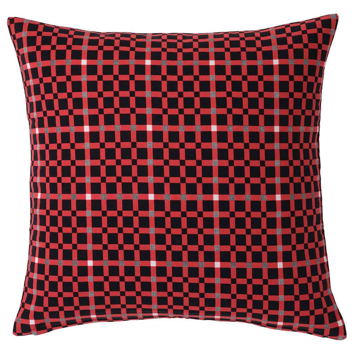 VINTERFINT cushion cover, check pattern red, 50x50 cm