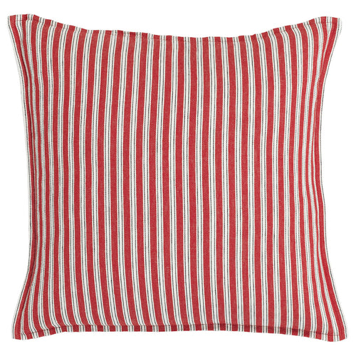 VINTERFINT cushion cover, striped red/white, 50x50 cm
