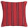 VINTERFINT cushion cover, striped red, 50x50 cm